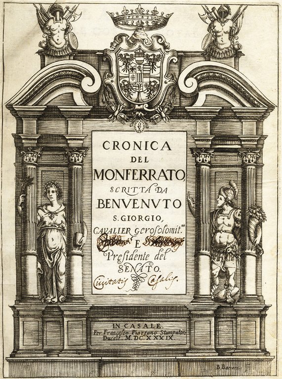 Cronica del Monferrato, scritta da Benvenuto S.Giorgio Cavalier Gerosolomitano e …