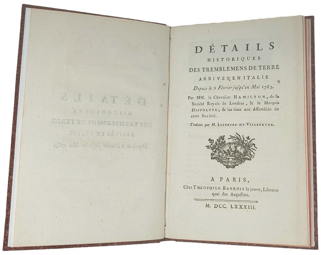 D&amp;eacute;tails historiques des tremblemens de terre arriv&amp;eacute;s en Italie Depuis …