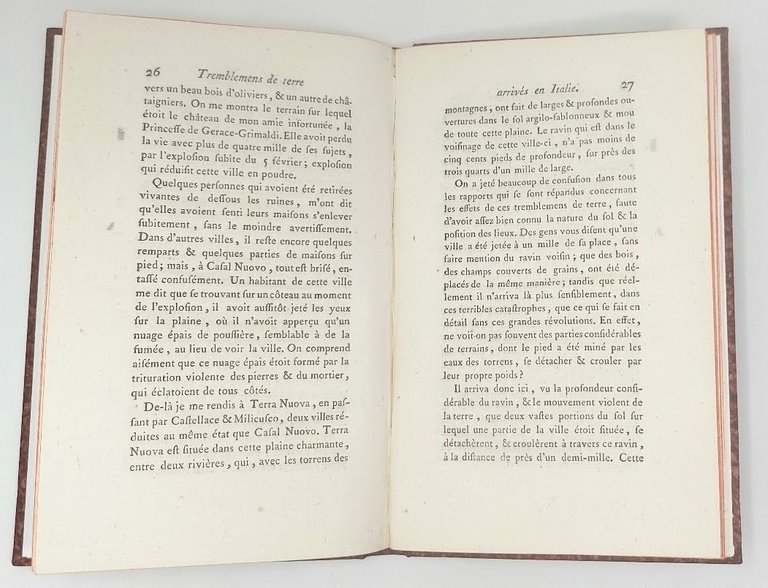 D&amp;eacute;tails historiques des tremblemens de terre arriv&amp;eacute;s en Italie Depuis …