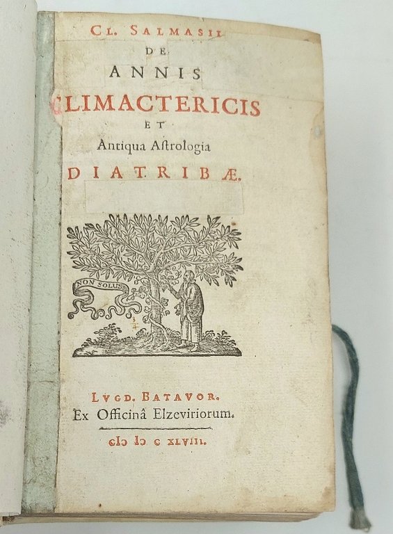 De Annis Climactericis et antiqua Astrologia diatribae.