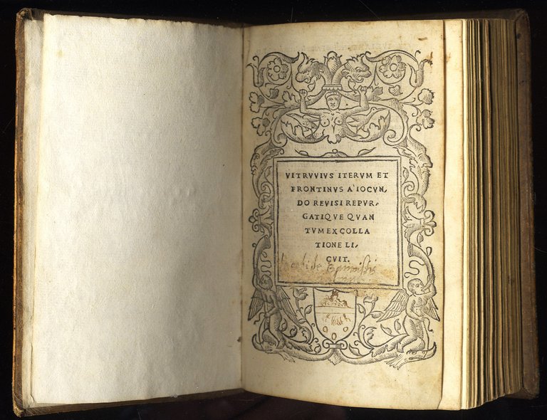 (De architectura libri X) Vitruvius iterum et Frontinus (De aqueductibus) …