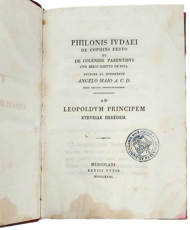 De Cophini Festo et De colendis parentibus. Cum brevi scripto …