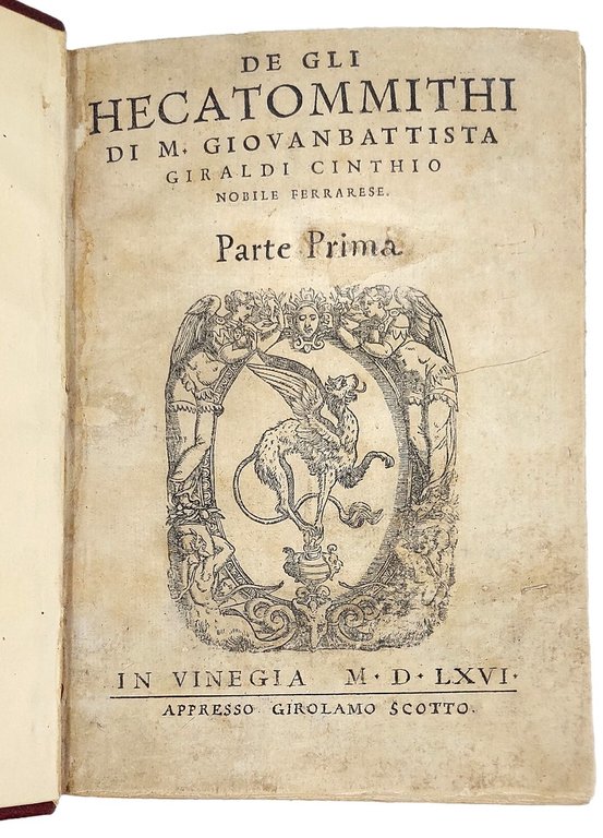 De gli Hecatommithi, di G.B. Giraldi Cintho nobile ferrarese. Parte … | Immagine Gallery 6