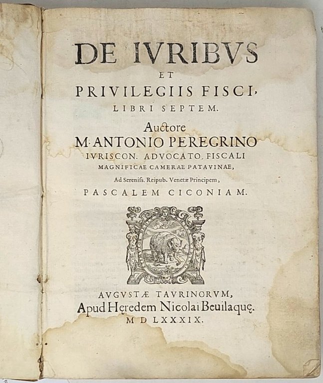De Iuribus et Privilegiis Fisci, libri septem.