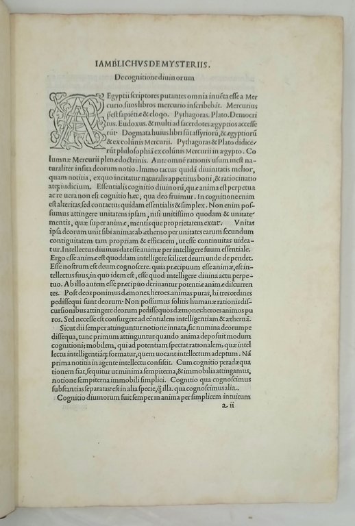 De mysteriis Aegyptiorum, Chaldaeorum, Assysiorum.( trad. Marsilius Ficinus).