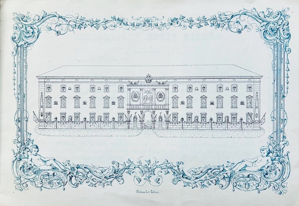 Decorazione e trasparenti nella facciata del R. Palazzo di Finanza&amp;nbsp;