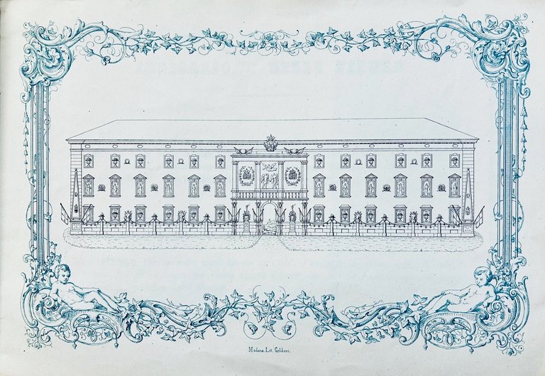 Decorazione e trasparenti nella facciata del R. Palazzo di Finanza&amp;nbsp;