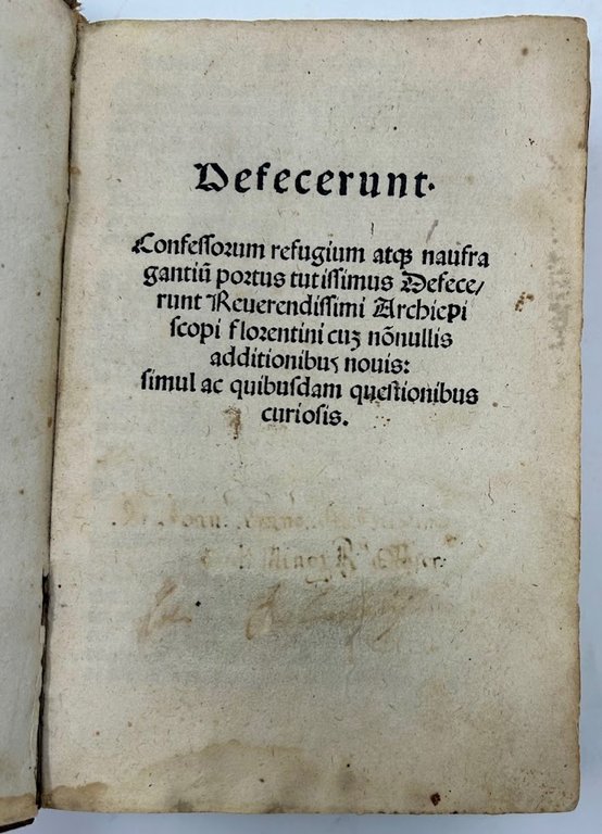 Defecerunt. Confessorum refugium atque naufragantium portus tutissimus defecerunt reuerendissimi archiepiscopi …