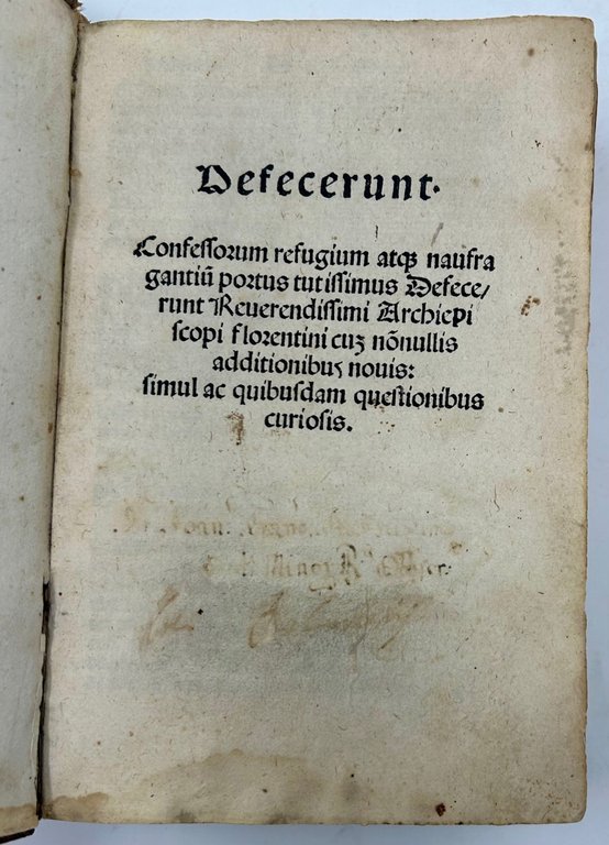 Defecerunt. Confessorum refugium atque naufragantium portus tutissimus defecerunt reuerendissimi archiepiscopi …