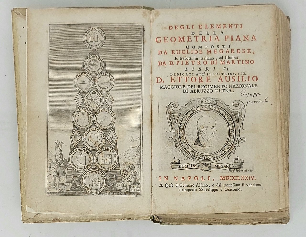 Degli elementi della geometria piana composti da Euclide megarese, e …