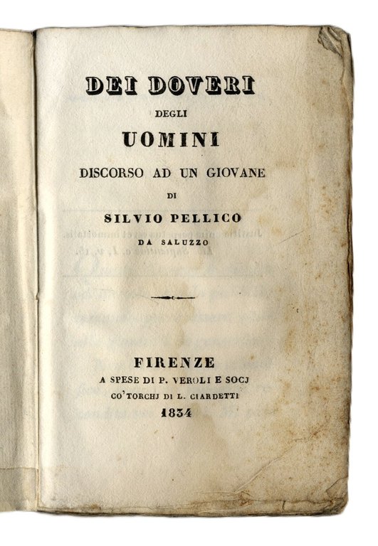 Dei doveri degli uomini. Discorso ad un giovane. | Immagine Gallery 2