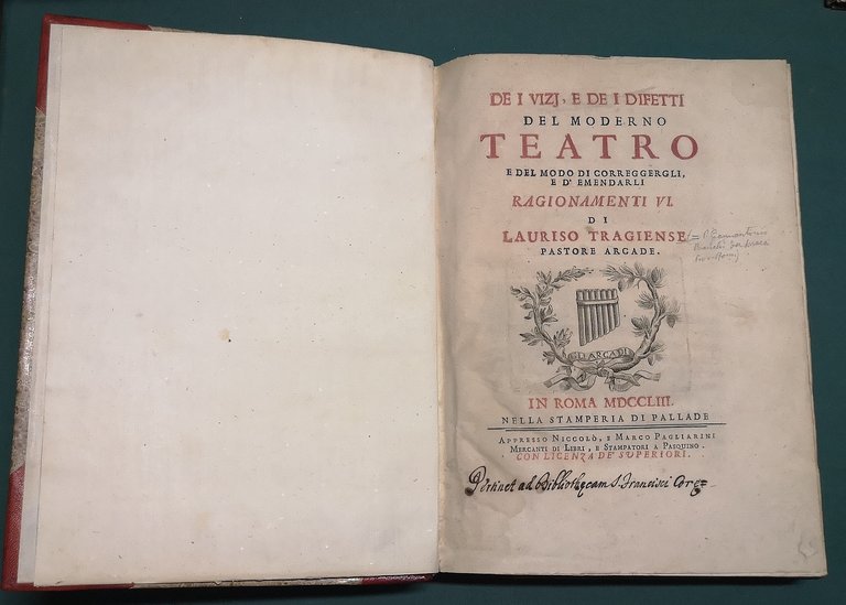 Dei vizi e dei difetti del moderno Teatro e del …