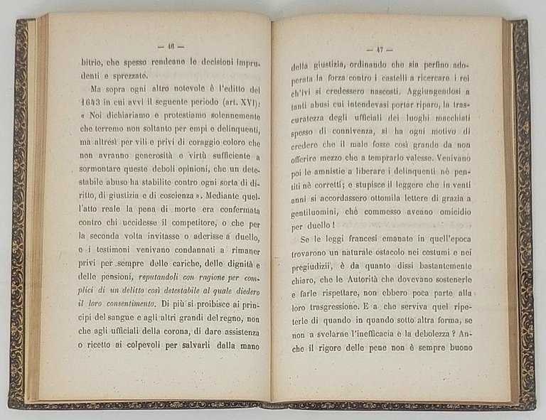 Del duello e dei mezzi più opportuni a bandirlo dalla …