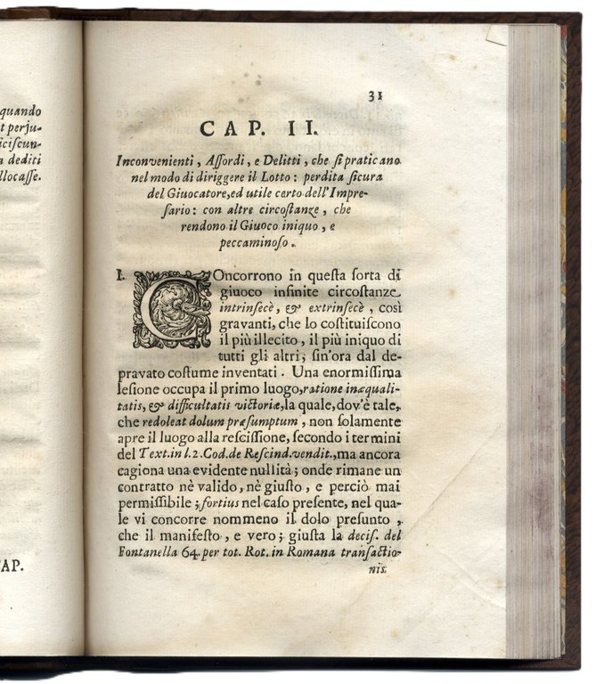 Del Giuoco del Lotto, che sia degno di essere da …