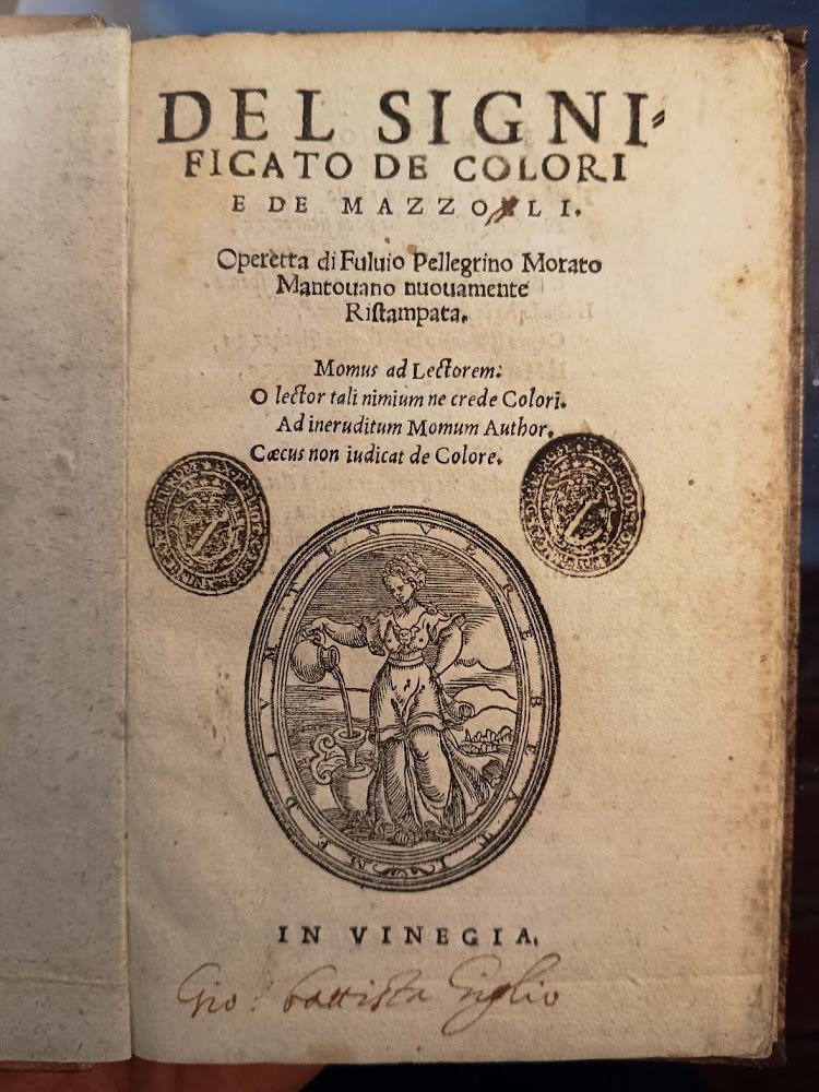 Del significato de colori e de mazzolli.