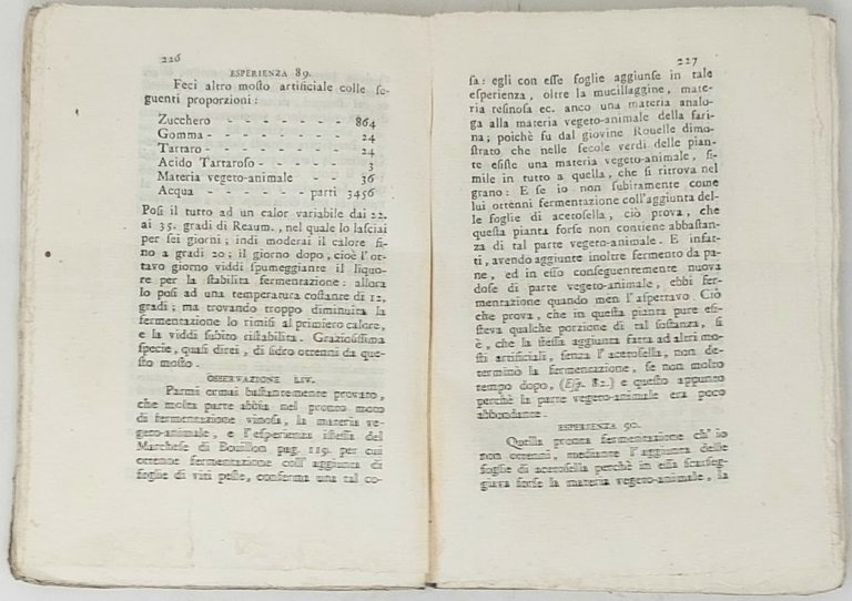 Dell'arte di fare il vino. Ragionamento.