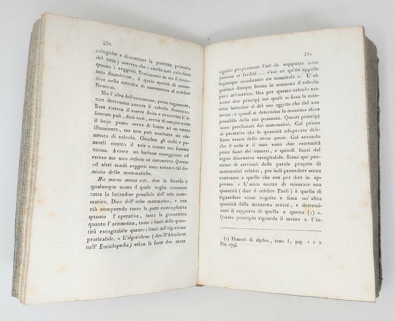Dell'Insegnamento primitivo delle Matematiche.