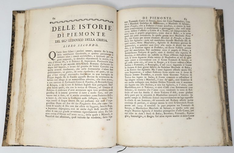 Dell' Istoria di Piemonte. Libri tre, esattamente ristampati secondo l' …