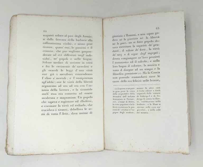 Dell'origine e dell'ufficio della letteratura. Orazione. 