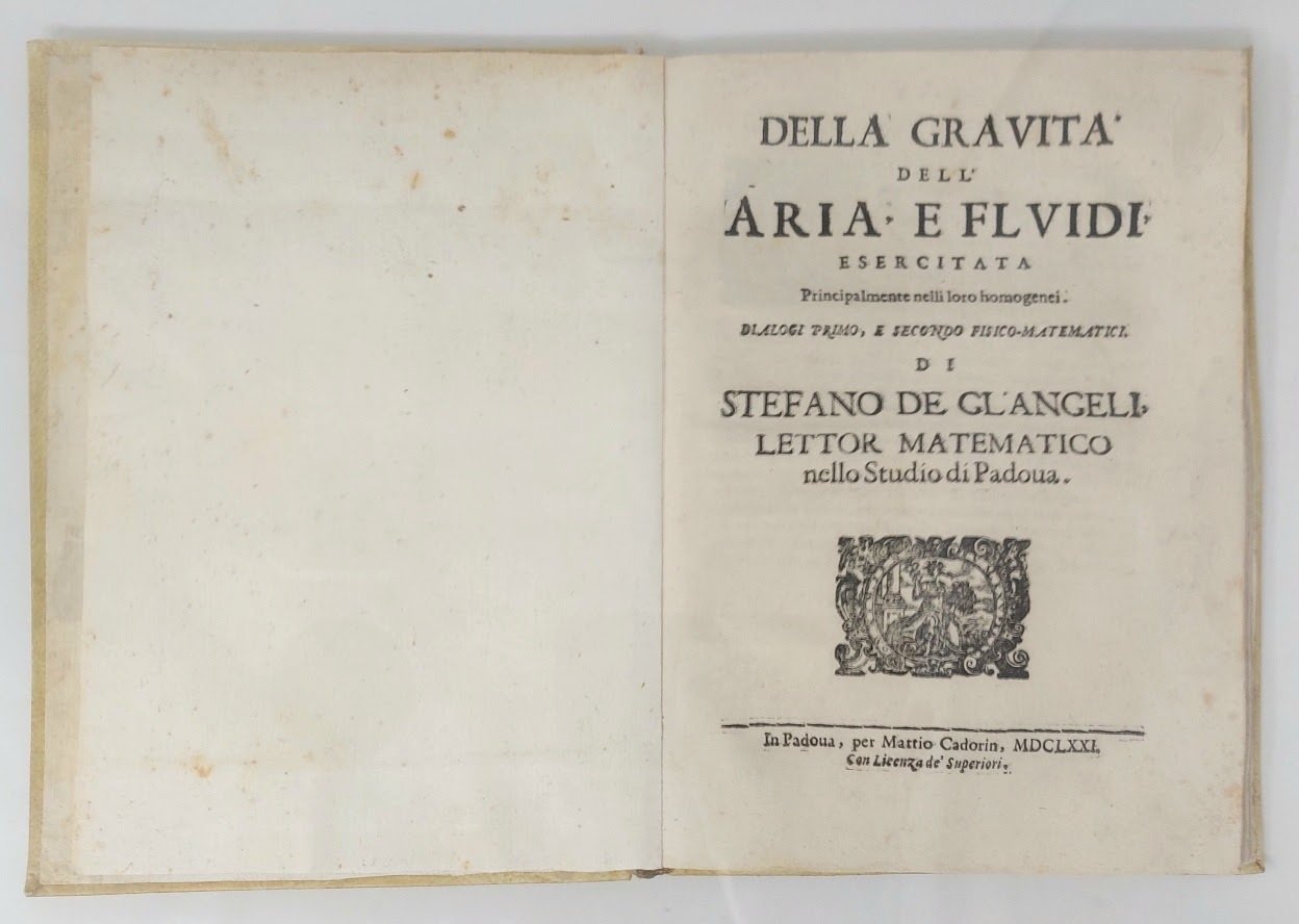 Della gravit&amp;agrave; dell'aria e fluidi esercitata principalmente nelli lor homogenei. …