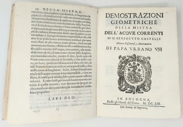 Della misura dell'acque correnti. In questa terza edizione accresciuta del …