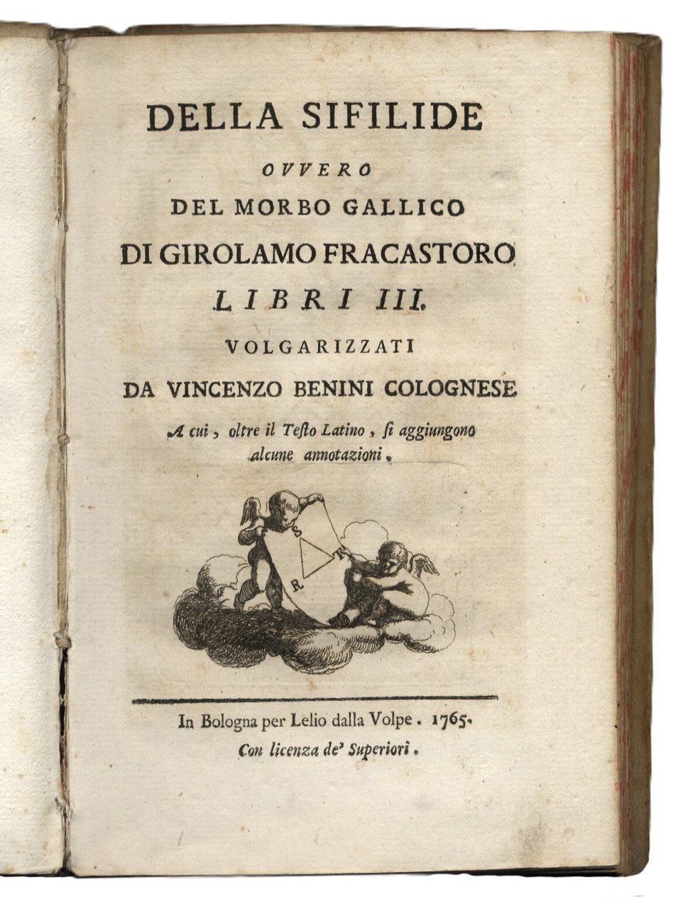 Della Sifilide ovvero del Morbo Gallico, libri III.&amp;nbsp;Volgarizzati da Vincenzo … | Immagine principale