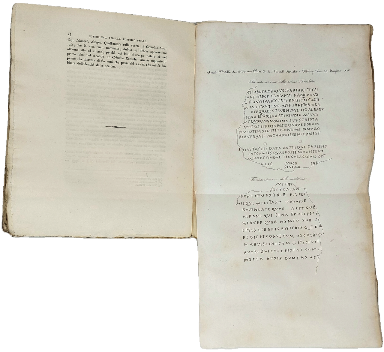 DELLE SCIENZE di Torino. Tomo XXXIX.