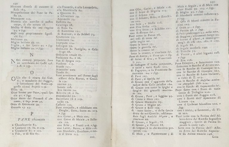 Delle specie diverse di frumento e di pane, siccome della …