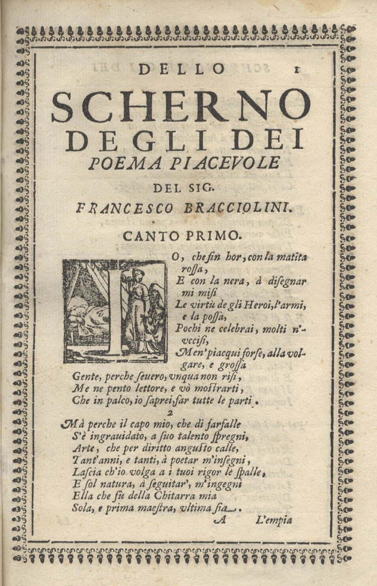 Dello scherno degli Dei, poema piacevole. Con la Filide Civettina, …