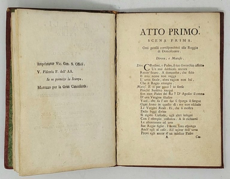 Demofoonte. Dramma del Signor Metastasio.