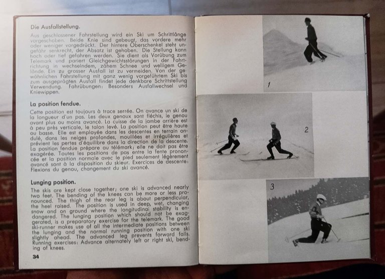 Der leichte skilauf. Le ski facile. Easy ski-ing.