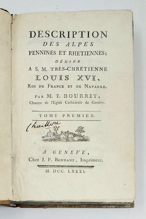 Description des Alpes Pennines et Rh&amp;eacute;tiennes...