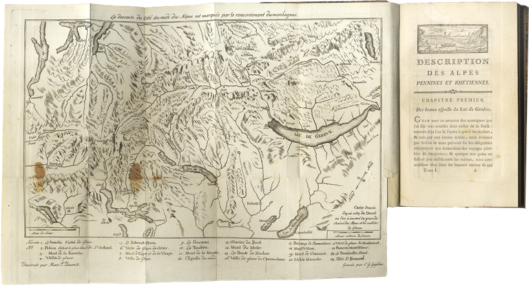 Description des Alpes Pennines et Rhétiennes.