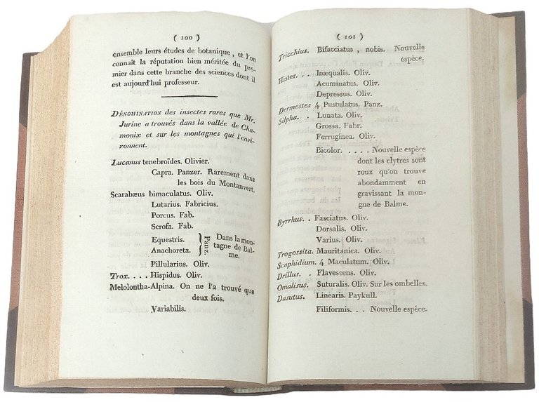 Description des Cols ou Passages des Alpes.