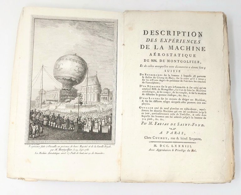 Description des Experiences de la Machine Areostatique de MM De …