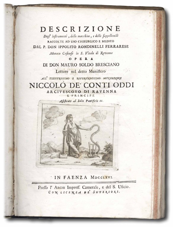 Descrizione degl'instrumenti, delle macchine, e delle suppellettili raccolte ad uso …