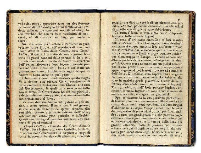 Descrizione dell'isola di Sant'Elena.