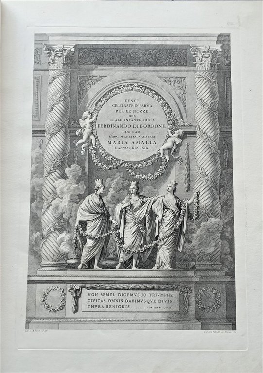 Descrizione delle Feste celebrate in Parma l'anno MDCCLXIX per le …