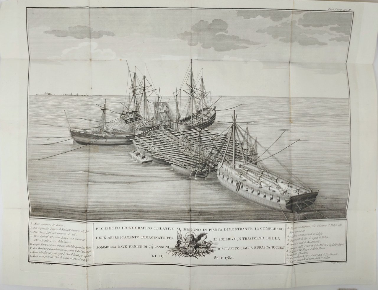 Descrizione istorica dell'Estrazione della pubblica Nave La Fenice dal Canale …