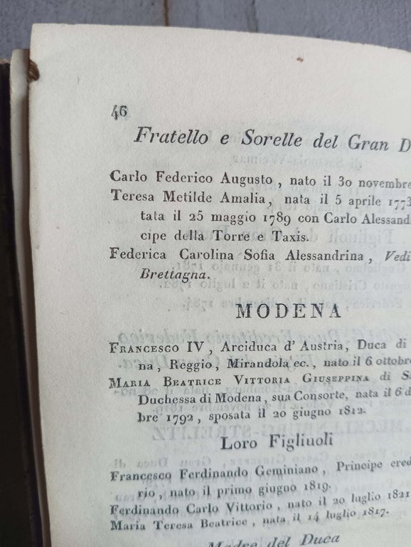 Di Corte per l'anno 1822 | Immagine Gallery 3