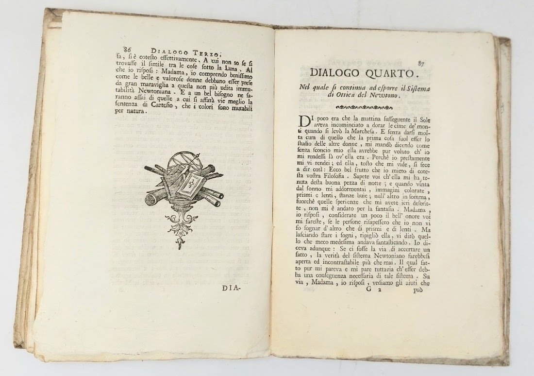 Dialoghi sopra la luce, i colori e l'attrazione.