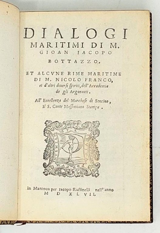 Dialogi marittimi. Et alcune rime maritime di Nicolo Franco, et …