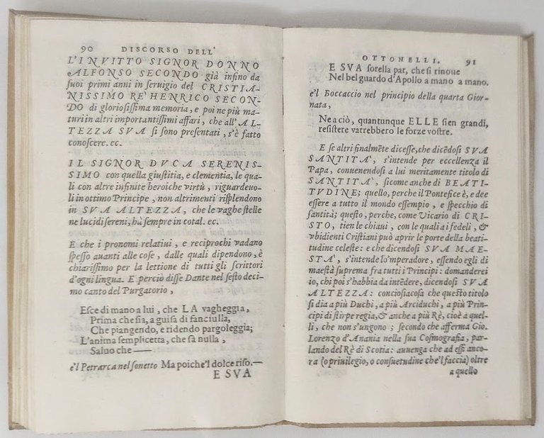 Discorso sopra l'abuso del dire Sua Santit&amp;agrave;, Sua Maest&amp;agrave;, Sua …