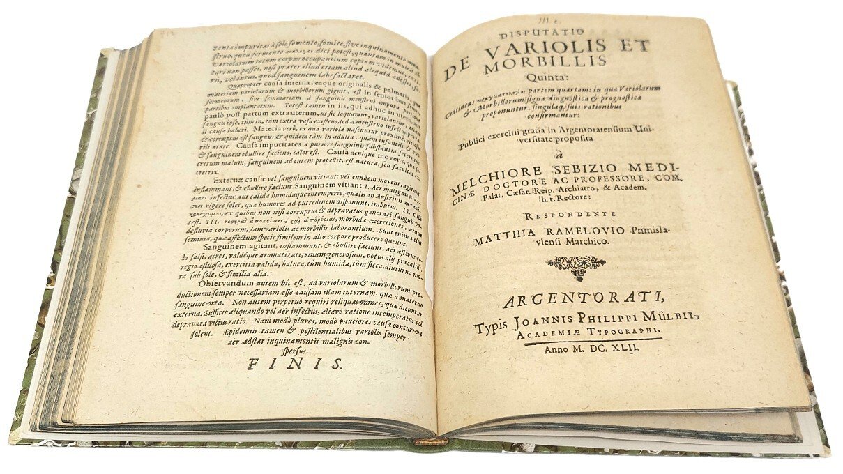 Disputatio De Variolis et Morbillis prima (-sexta et ultima)... in …