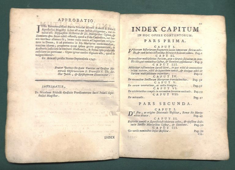 Disquisitio historica de sanctis martyribus Cosma, et Damiano in duas …