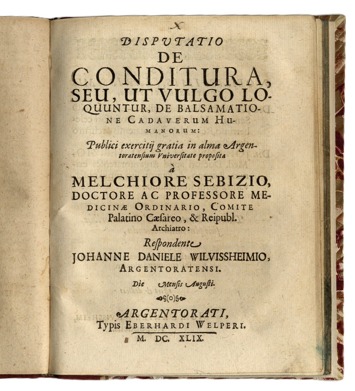 Dissertatio peri theiou de Divino, quod Hippocrates in Morbis considerandum … | Immagine principale