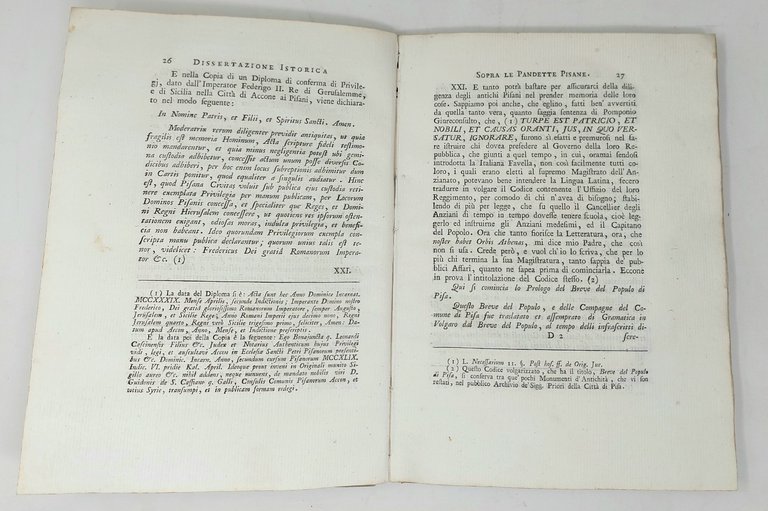 Dissertazione sopra l'istoria de' Codici Pisani delle Pandette di Giustiniano …