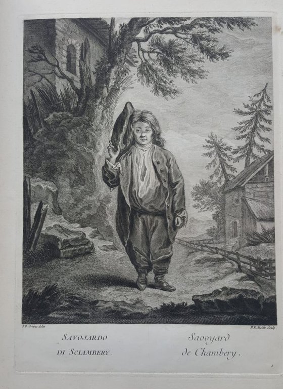 Divers habillements suivant le costume d'Italie, dessin&amp;eacute;s d'apr&amp;egrave;s nature par …