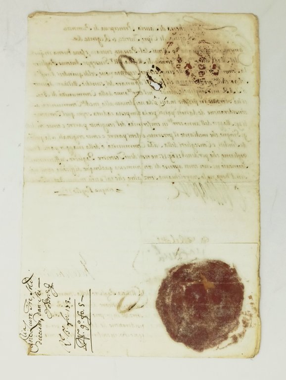 Documento con firma autografa di Madama Reale.