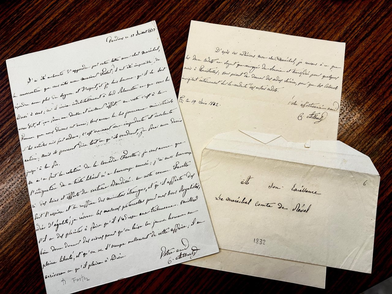 Due lettere autografe firmate e indirizzate al Maresciallo Ignazio Thaon …